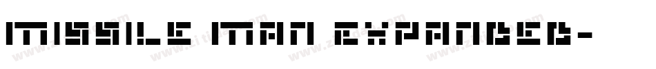 Missile Man Expanded字体转换